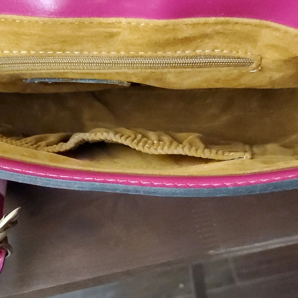 [Never used] Patricia Nash Leather Fuschia   Bag - Picture 9 of 11
